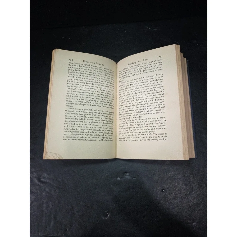 Done with Mirrors by Jack Hasty‎ , Ex-Library Hardcover, 1943 Classic Literature